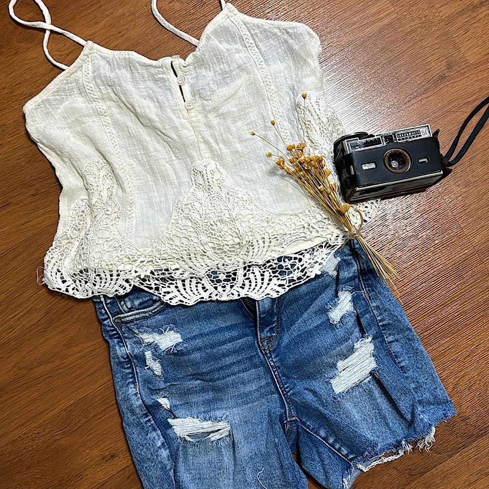 Boho Cropped Tank Top